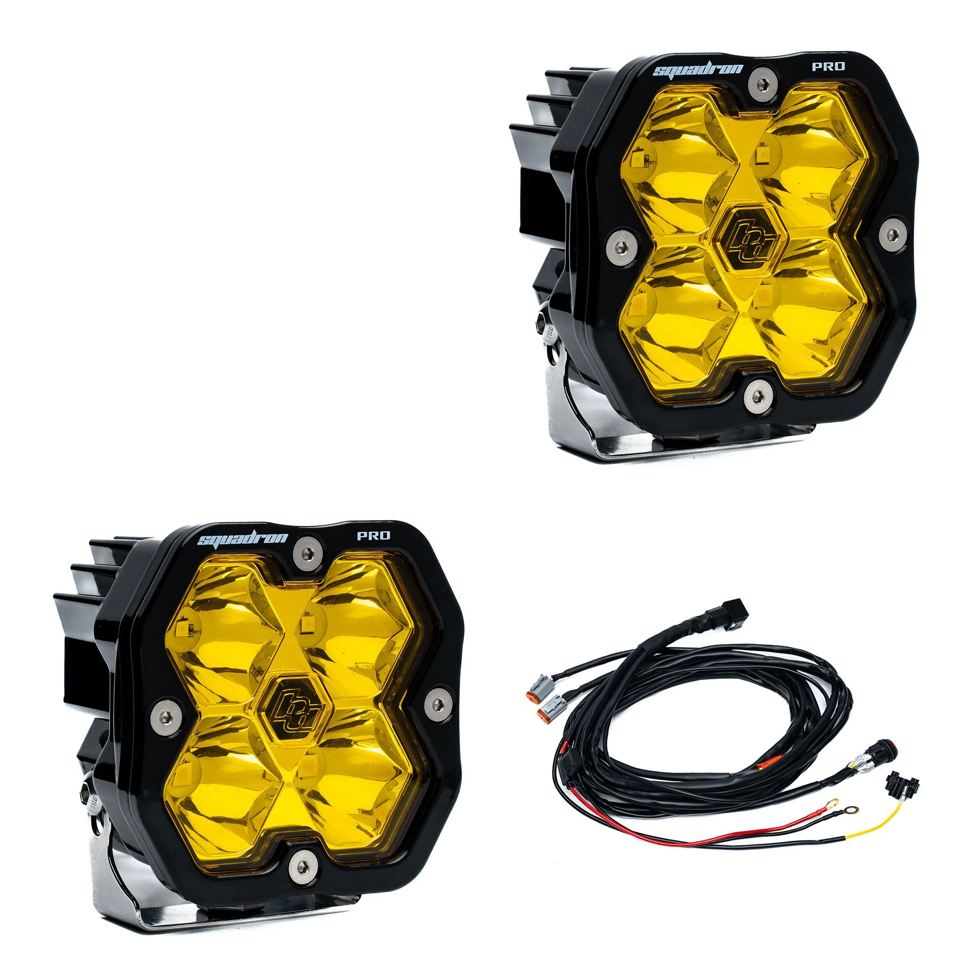 Baja Designs Squadron 2.0 Square LED Pods (Pair w/ Harness)