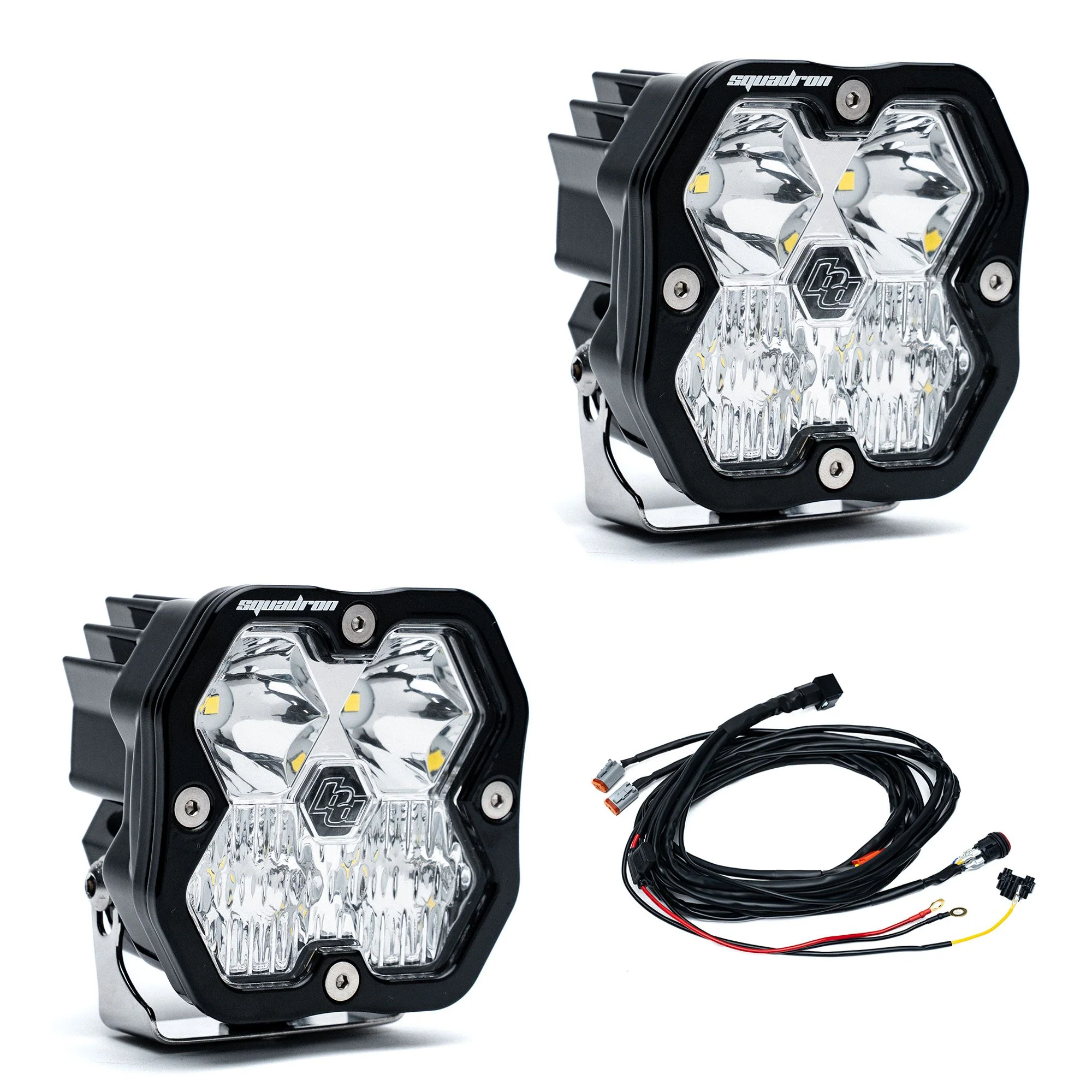 Baja Designs Squadron 2.0 Square LED Pods (Pair w/ Harness) - Image 12
