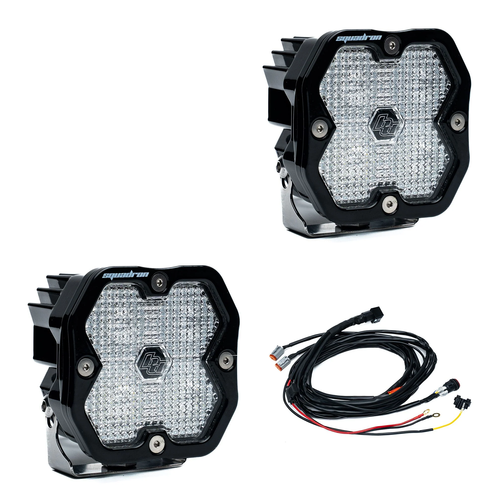 Baja Designs Squadron 2.0 Square LED Pods (Pair w/ Harness) - Image 14