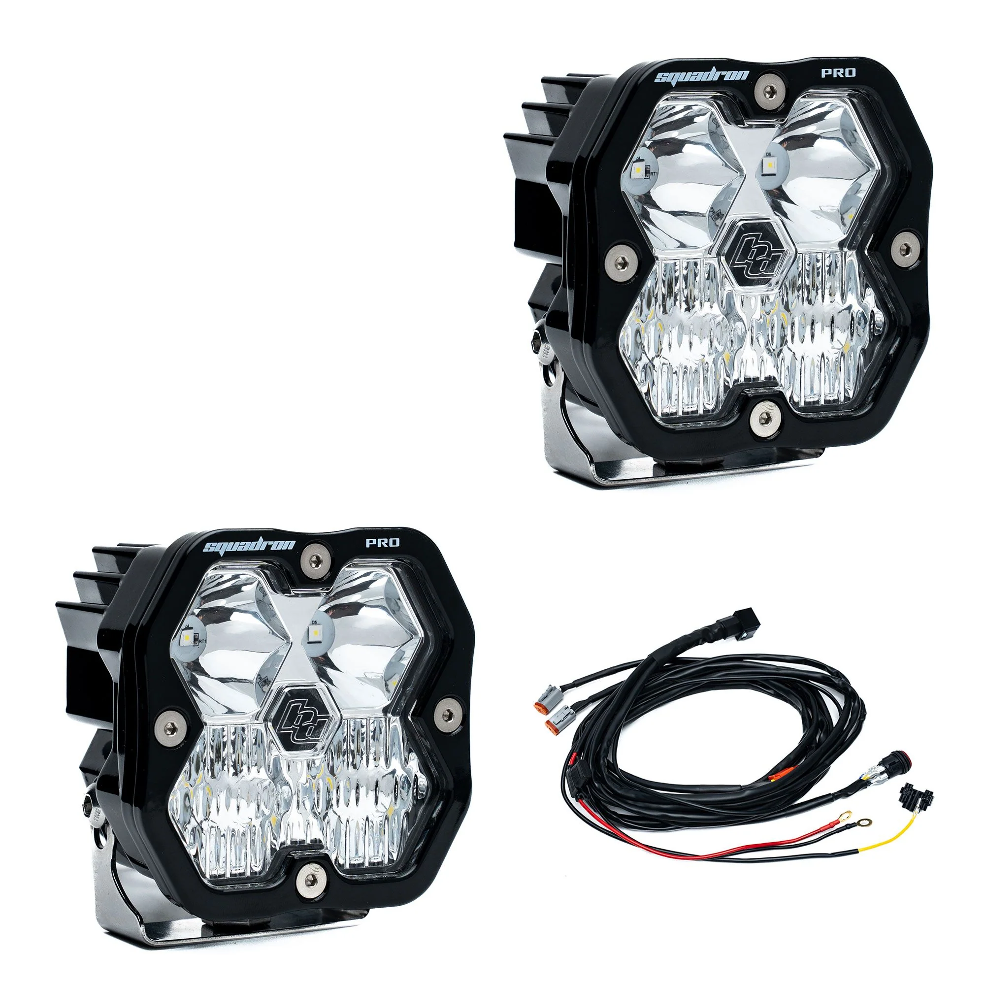 Baja Designs Squadron 2.0 Square LED Pods (Pair w/ Harness) - Image 5