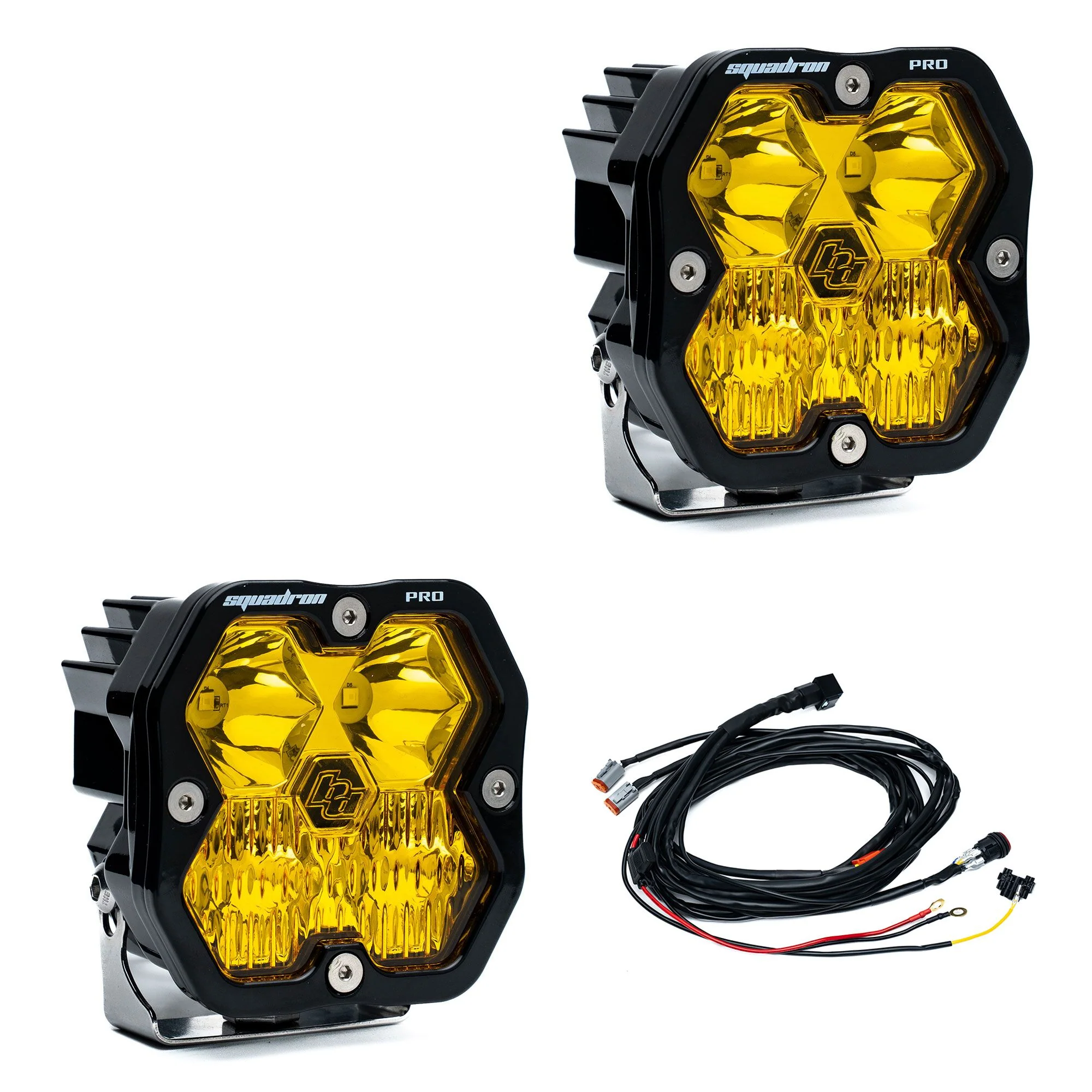 Baja Designs Squadron 2.0 Square LED Pods (Pair w/ Harness) - Image 8