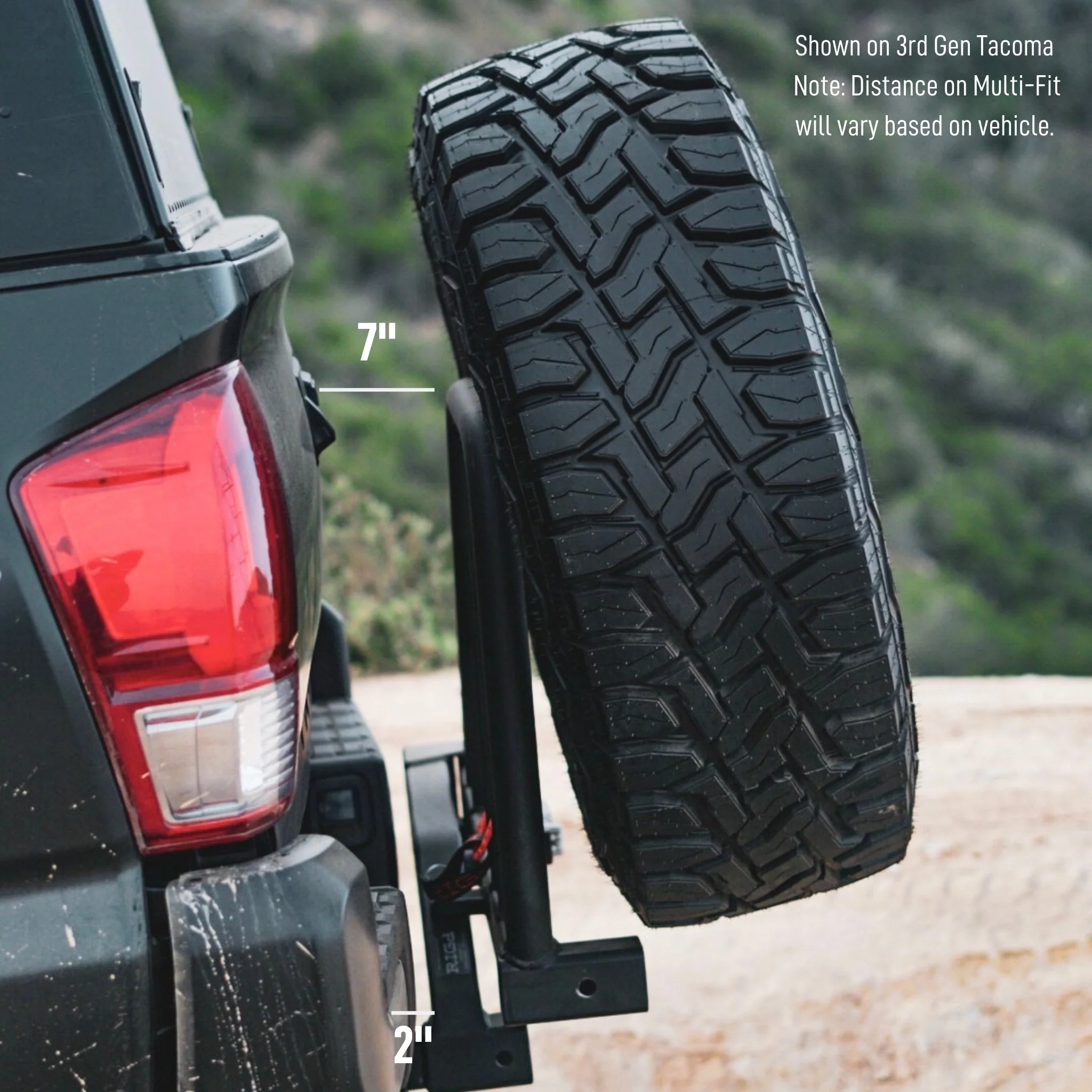 UltraSwing™ Multi-Fit Spare Tire Hitch Mount | RiGd Supply - Image 11